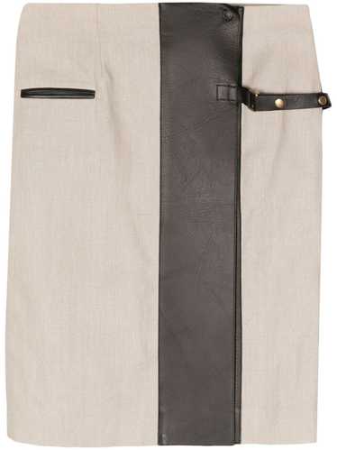 Céline Pre-Owned panelled linen pencil skirt - Neu