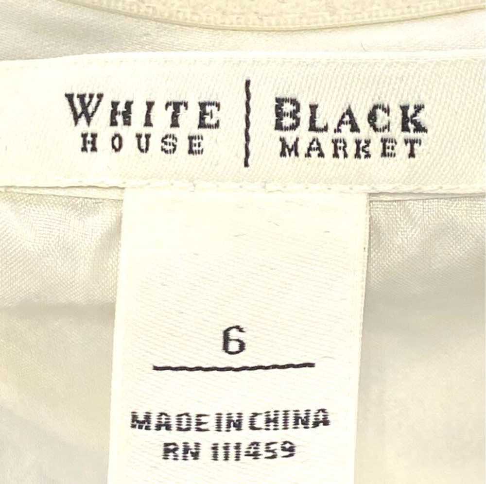 NWT White House Black Market Womens Black White V… - image 4