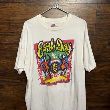 Vintage 1990s Earth Day T-shirt - Made in USA - XL - image 1