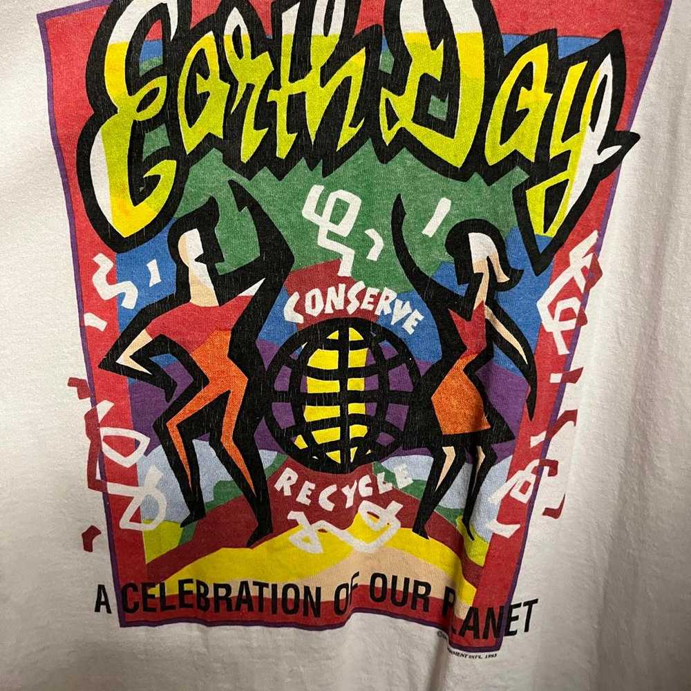 Vintage 1990s Earth Day T-shirt - Made in USA - XL - image 3
