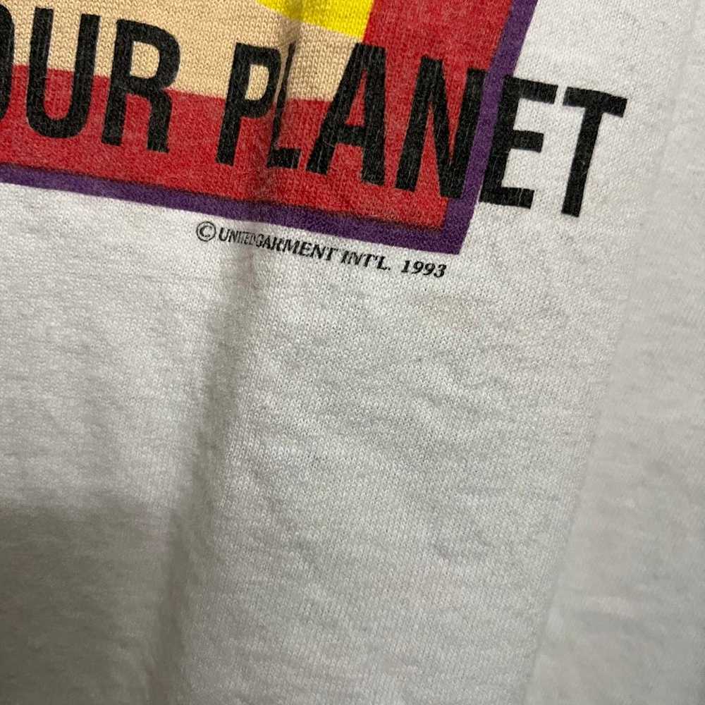 Vintage 1990s Earth Day T-shirt - Made in USA - XL - image 4