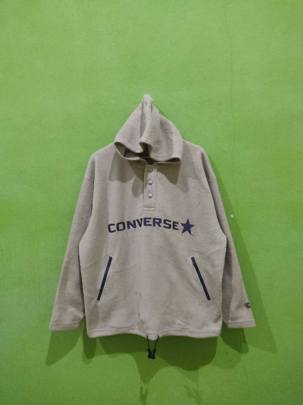 Vintage - Vintage Converse Big Logo Fleece Jacket - image 1