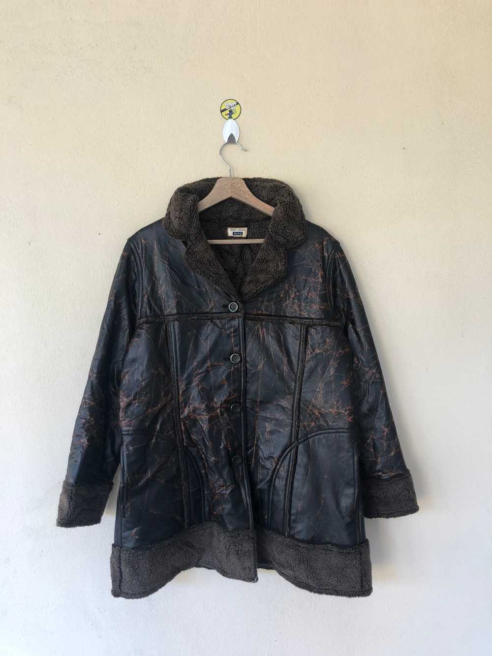 【ぴよこ】美品⭐︎C'est Chica グレー ダウンジャケット vintage-cest-chica-bleu-avant-
