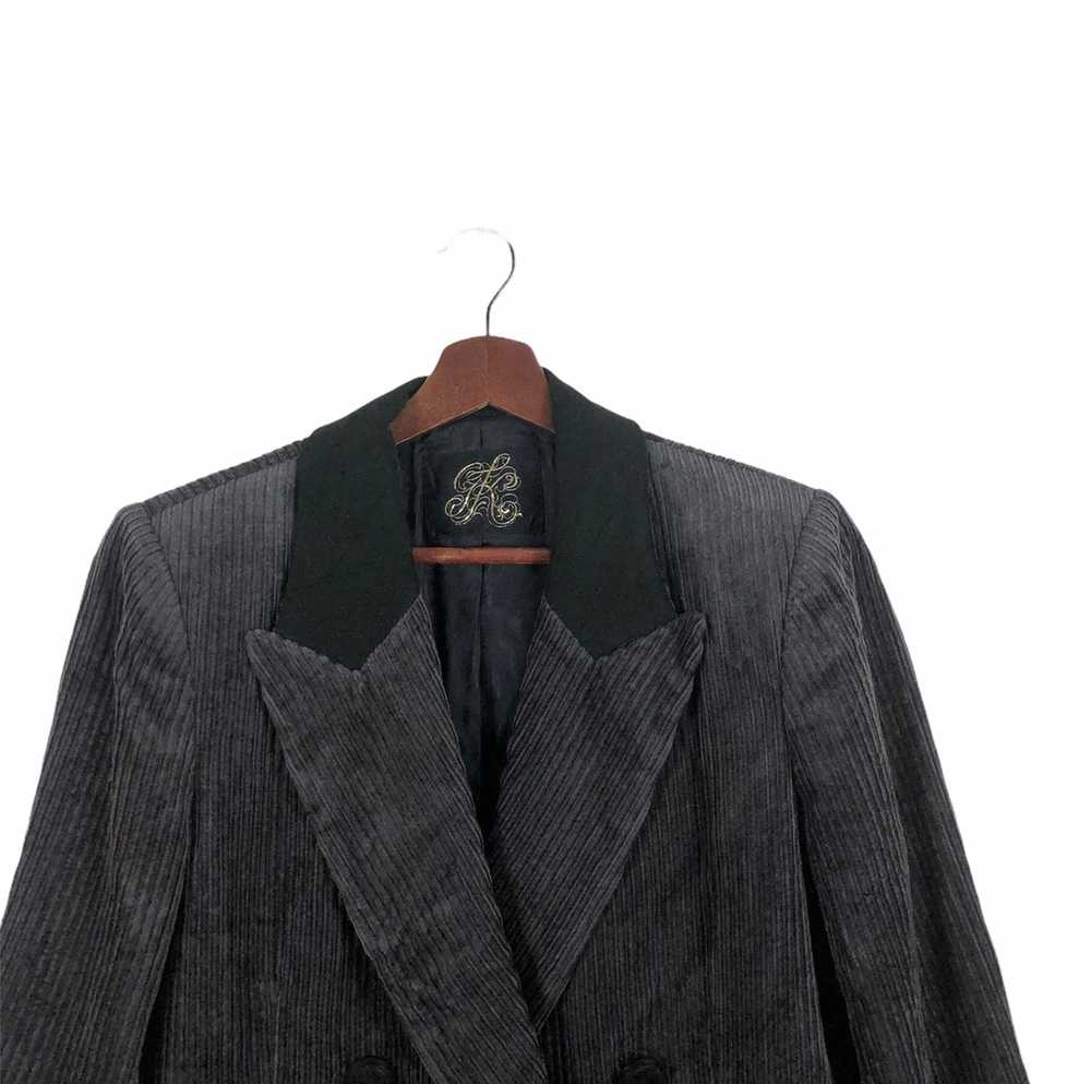 Vintage - La Moda Goji Black Corduroy Coat - image 2