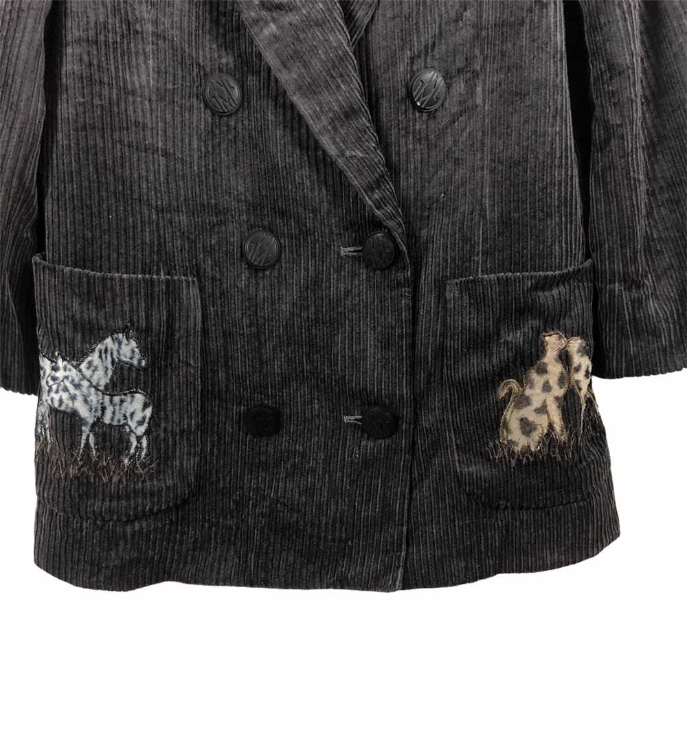 Vintage - La Moda Goji Black Corduroy Coat - image 5