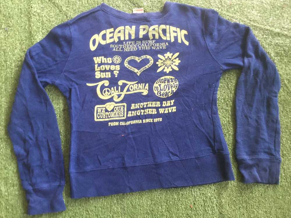 Vintage - OCEAN PACIFIC VINTAGE SWEATSHIRT RARE D… - image 2