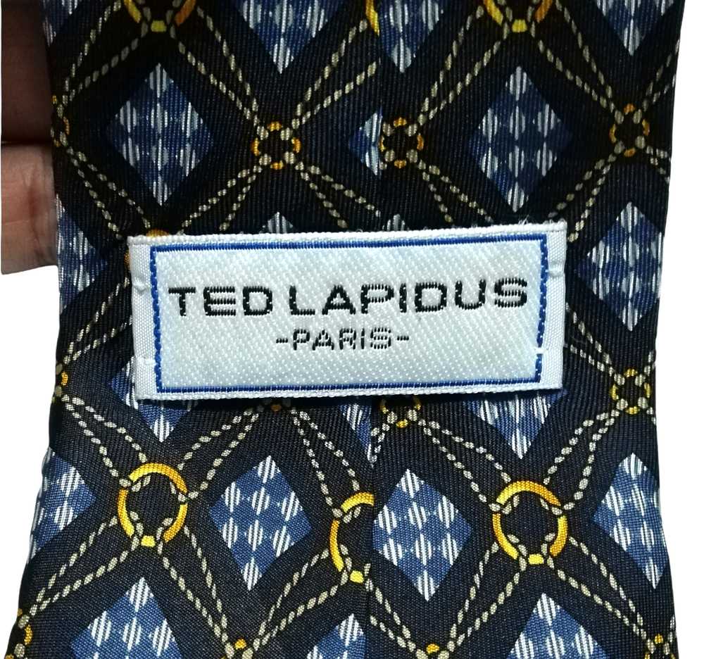 Ted Lapidus - Ted Ladipus Paris Silk Necktie Made… - image 5