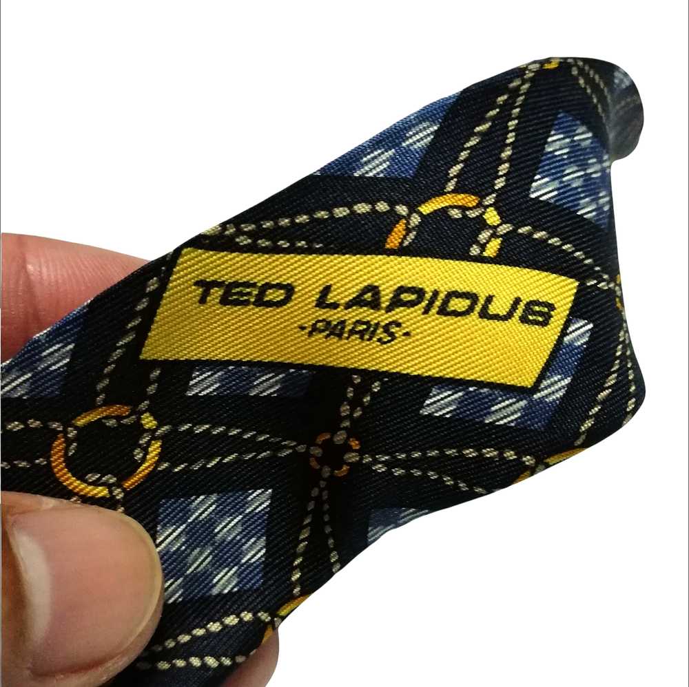 Ted Lapidus - Ted Ladipus Paris Silk Necktie Made… - image 7