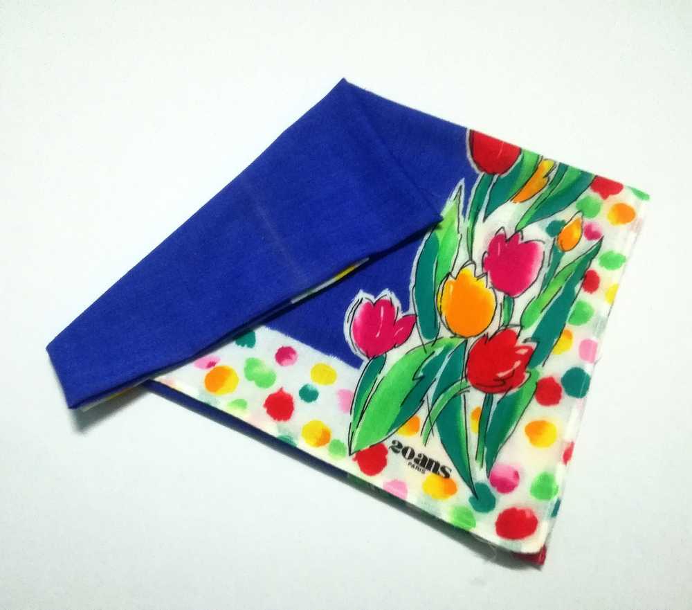 Vintage - 20 ANS CLUB PARIS HANDKERCHIEF BANDANA - image 2