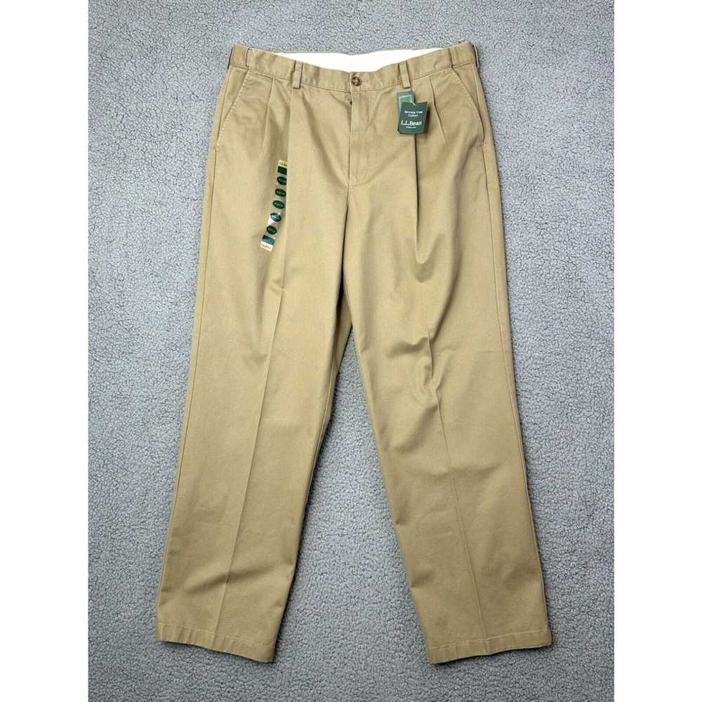 Vintage LL Bean Double L Wrinkle Free Chino Pants… - image 1