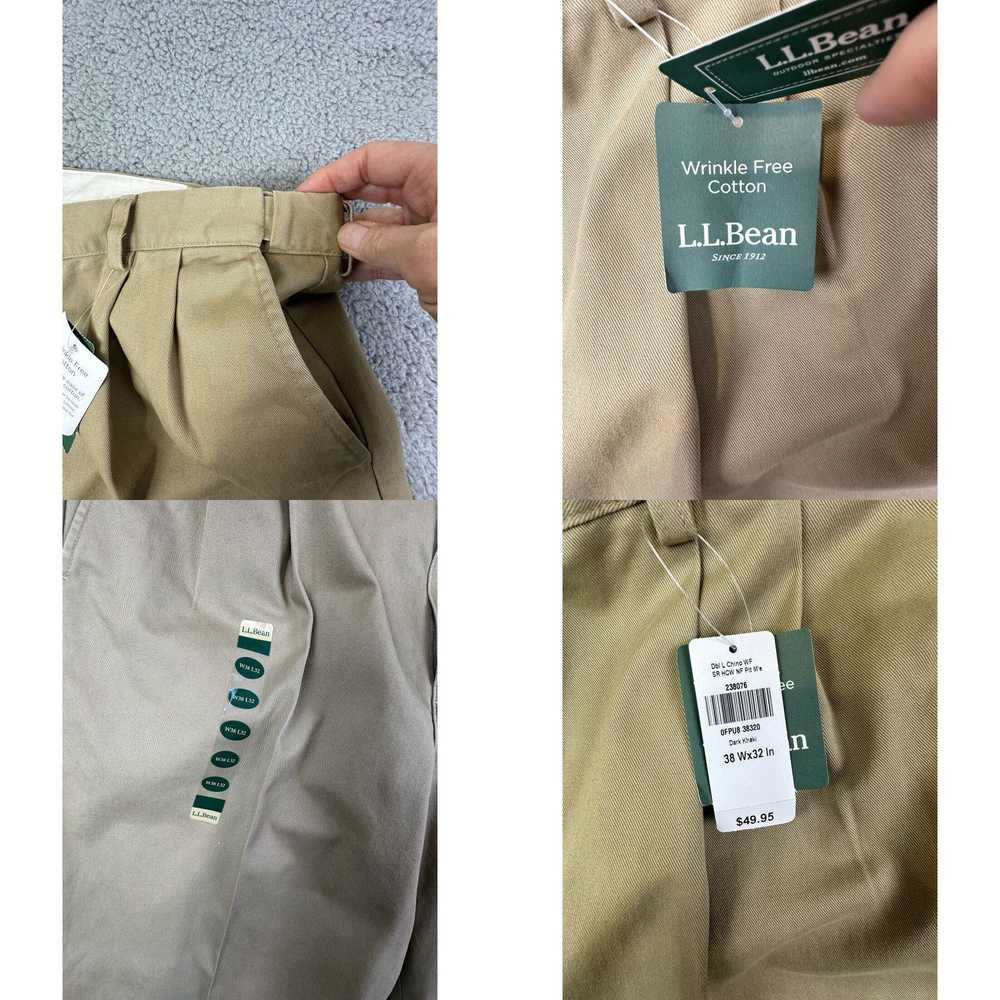 Vintage LL Bean Double L Wrinkle Free Chino Pants… - image 4