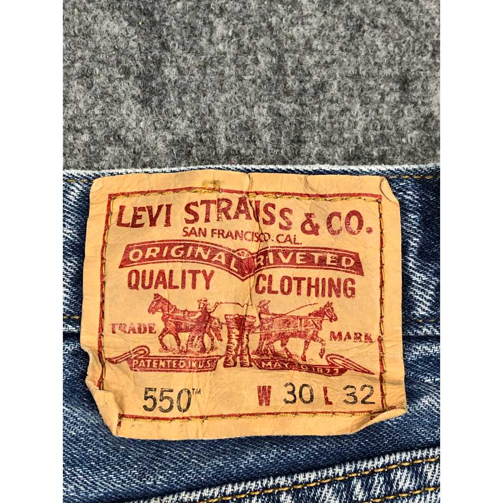 Vintage - Vintage Levis 550 Relaxed Fit Blue Denim - image 5