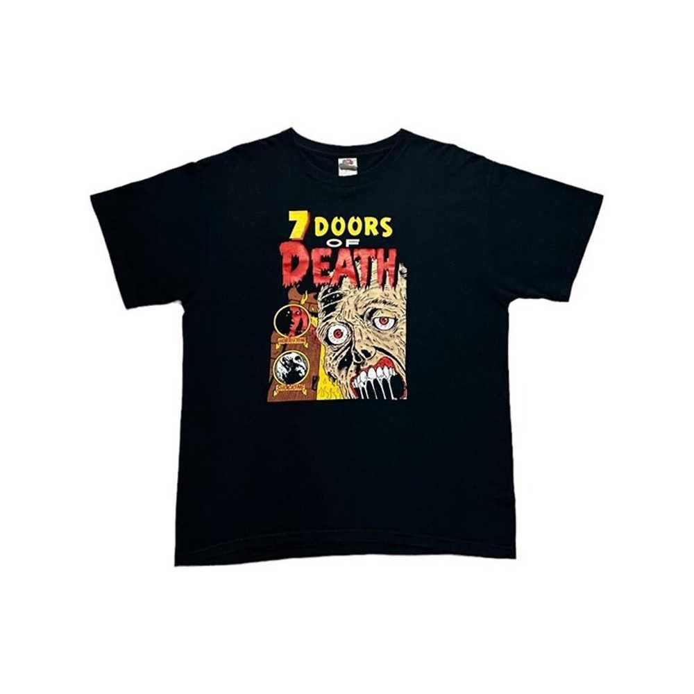 Y2K 7 Doors of Death Horror T-Shirt - image 1