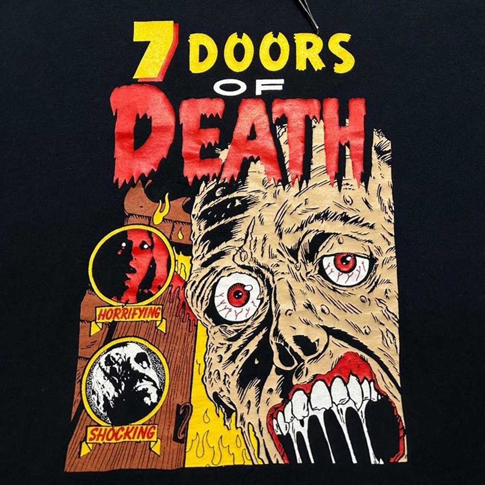 Y2K 7 Doors of Death Horror T-Shirt - image 3
