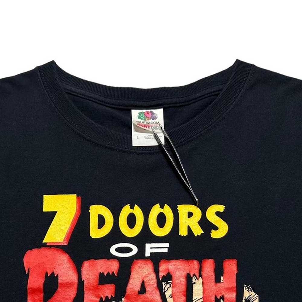 Y2K 7 Doors of Death Horror T-Shirt - image 4
