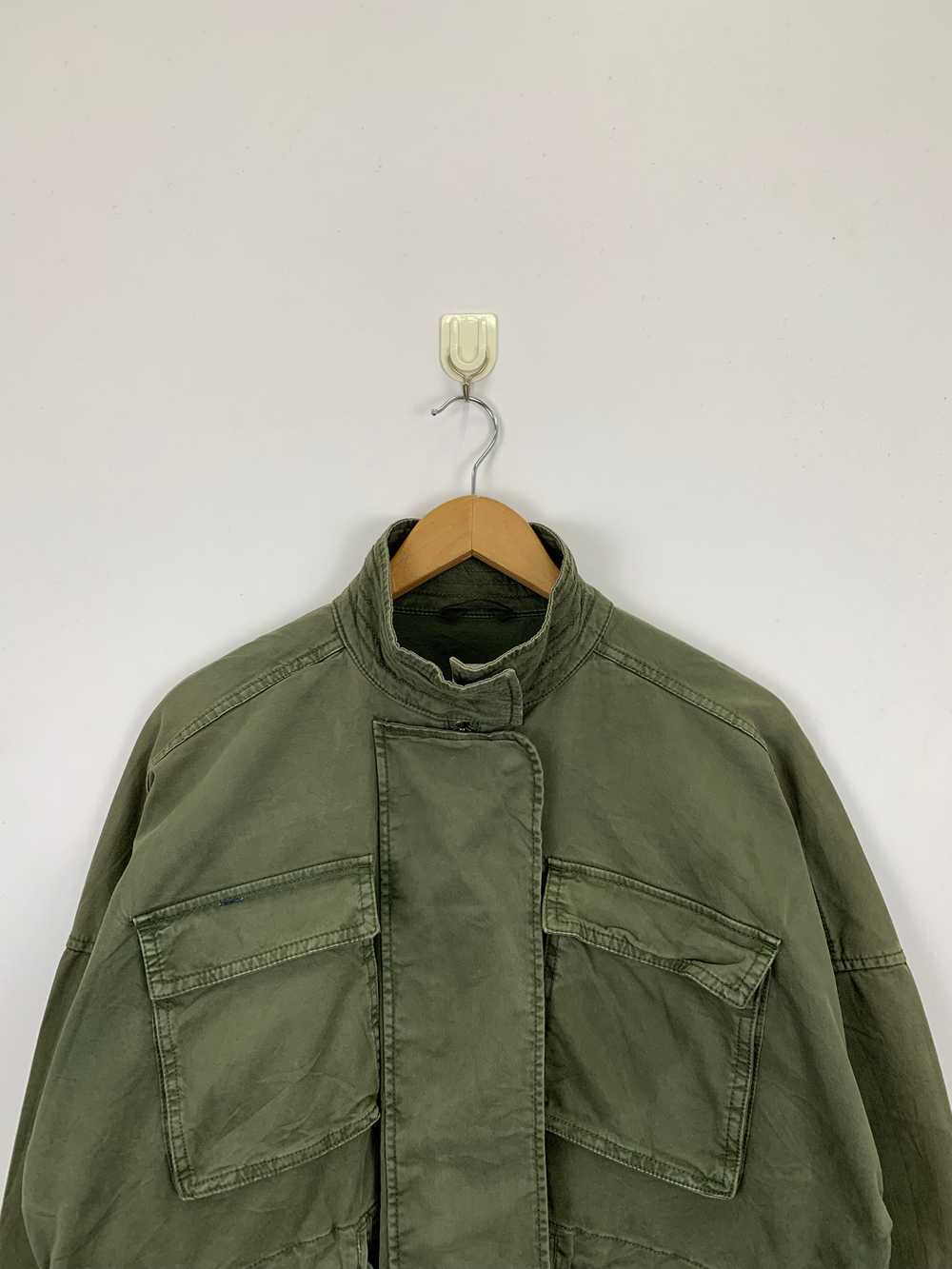 Vintage - Vintage Gap Multipocket Denim Military … - image 2