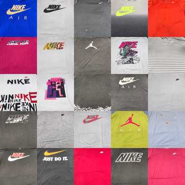 Lot of 25 Nike Graphic Embroidered Swoosh T-Shirt 