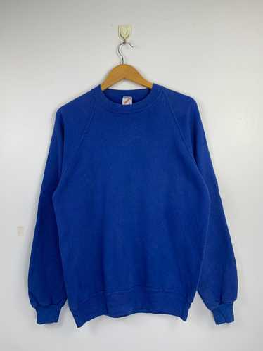 Vintage - Vintage 90s Jerzees Plain Jumper Crewnec