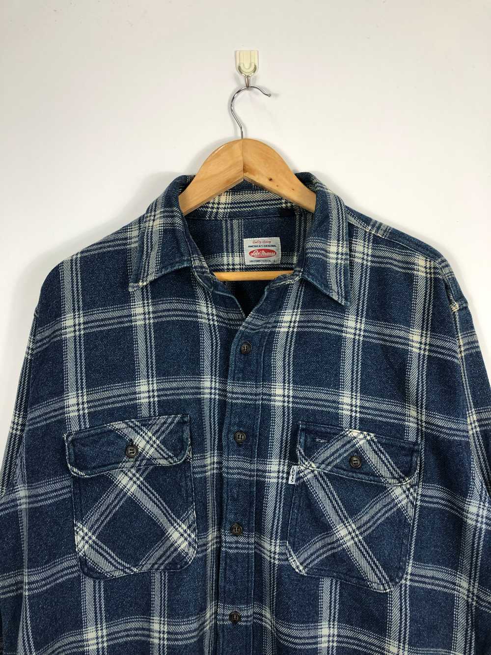 Vintage - Vintage 90s Levis Flannel Plaid Shirt - image 2