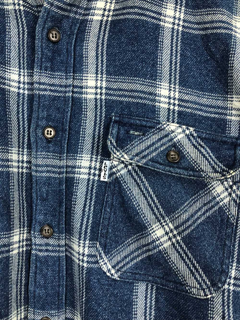 Vintage - Vintage 90s Levis Flannel Plaid Shirt - image 6