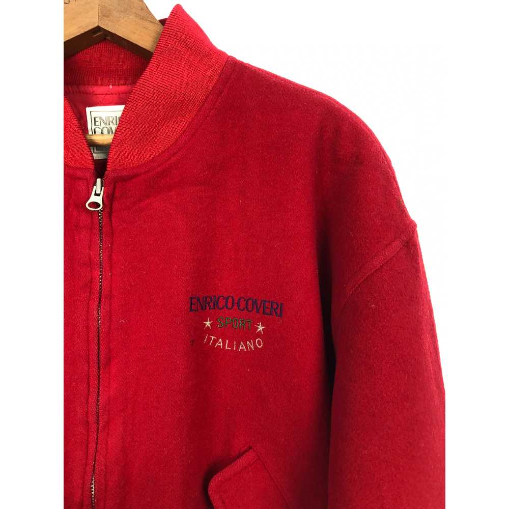 Vintage - Vintage Encico Coveri Bomber Wool Jacke… - image 3