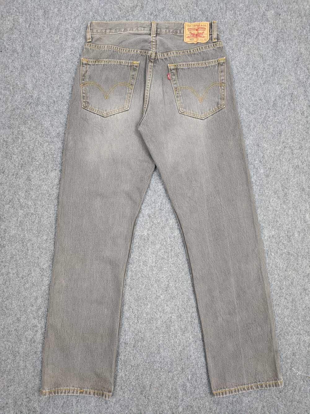 Vintage - Vintage Sun Faded Black Levis 505 Jeans - image 3