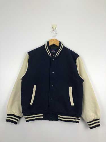 Vintage - Vintage Sunnypal Wool Varsity Jacket - image 1