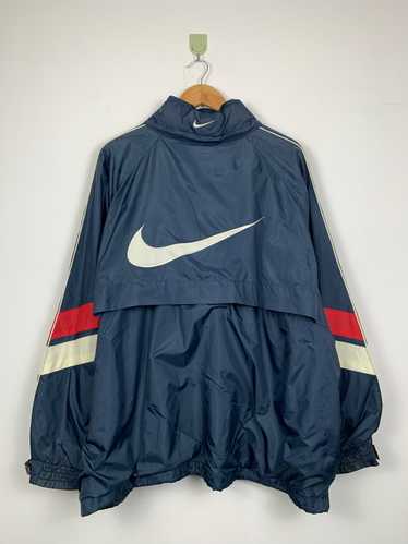 Vintage 90s Nike Swoosh Center Windbreaker Jacket