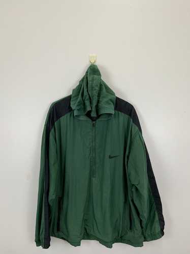 Vintage 90s Nike Swooh Half Zipper Light Jacket H… - image 1