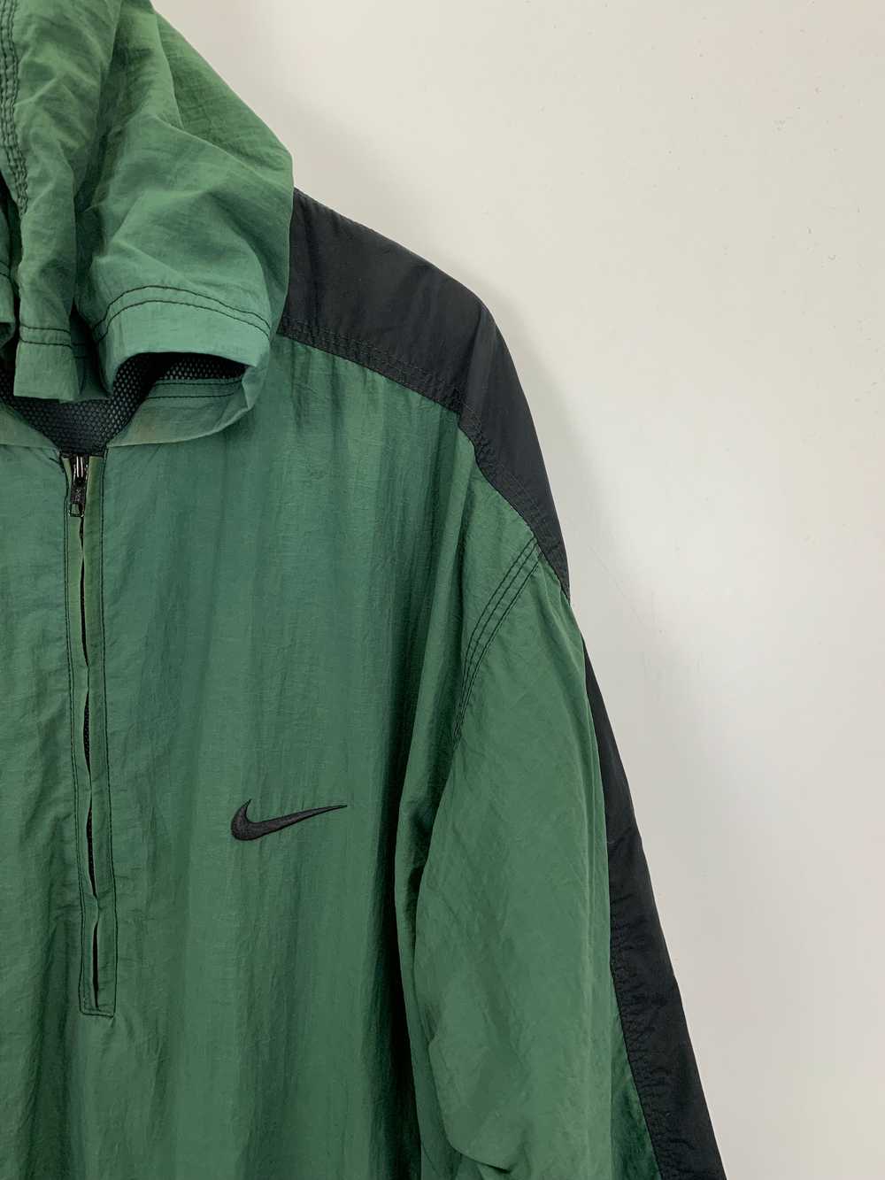 Vintage 90s Nike Swooh Half Zipper Light Jacket H… - image 7