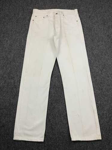 Vintage - Vintage 90s Levis 501 White Jeans