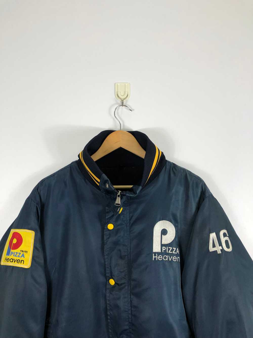 Vintage - Vintage Pizza Heaven Puffer Bomber Jack… - image 2