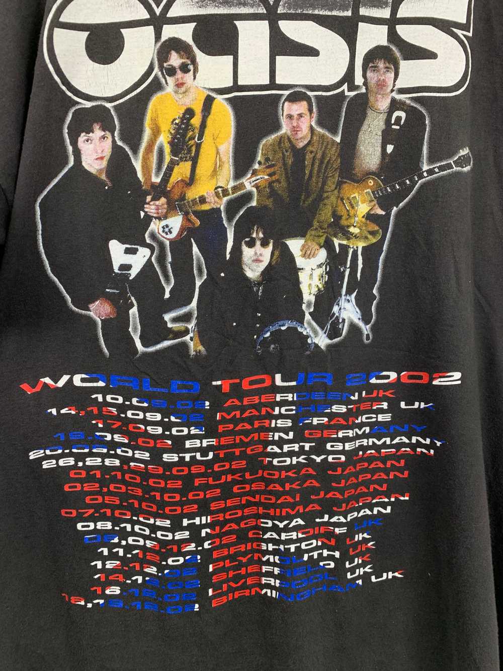 Vintage - Vintage Oasis World Tour 2002 Band Tee - image 10