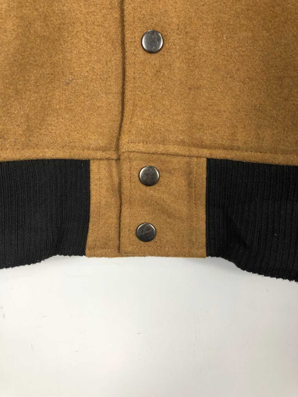 Vintage - Vintage Varsity Jacket Synthetic Leathe… - image 7