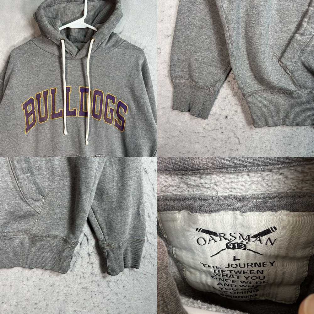 Vintage Oarsman Bulldogs Sweater Adult Large Gray… - image 4