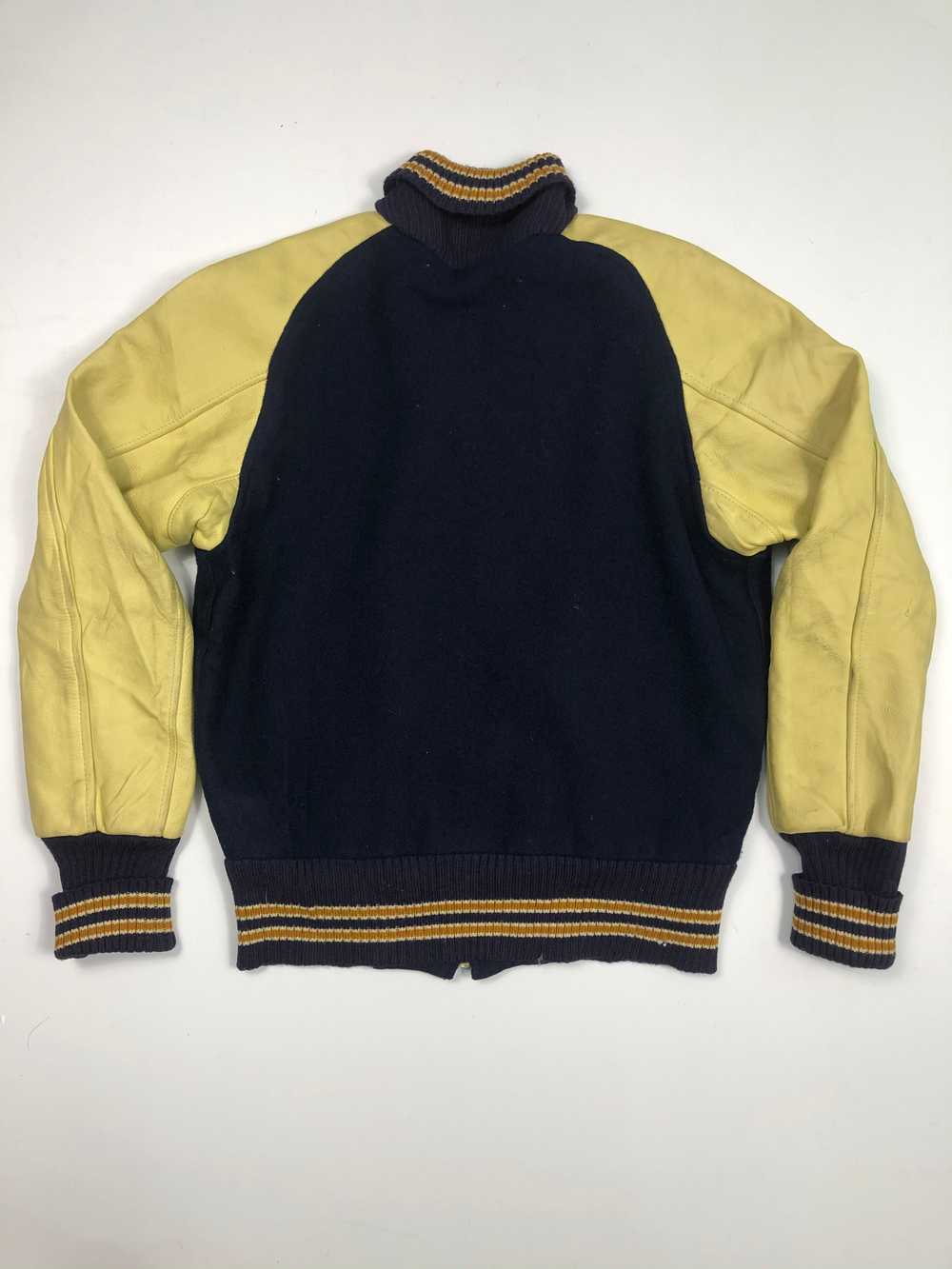 Vintage - Vintage 90s Skookum Varsity Jacket Leat… - image 2