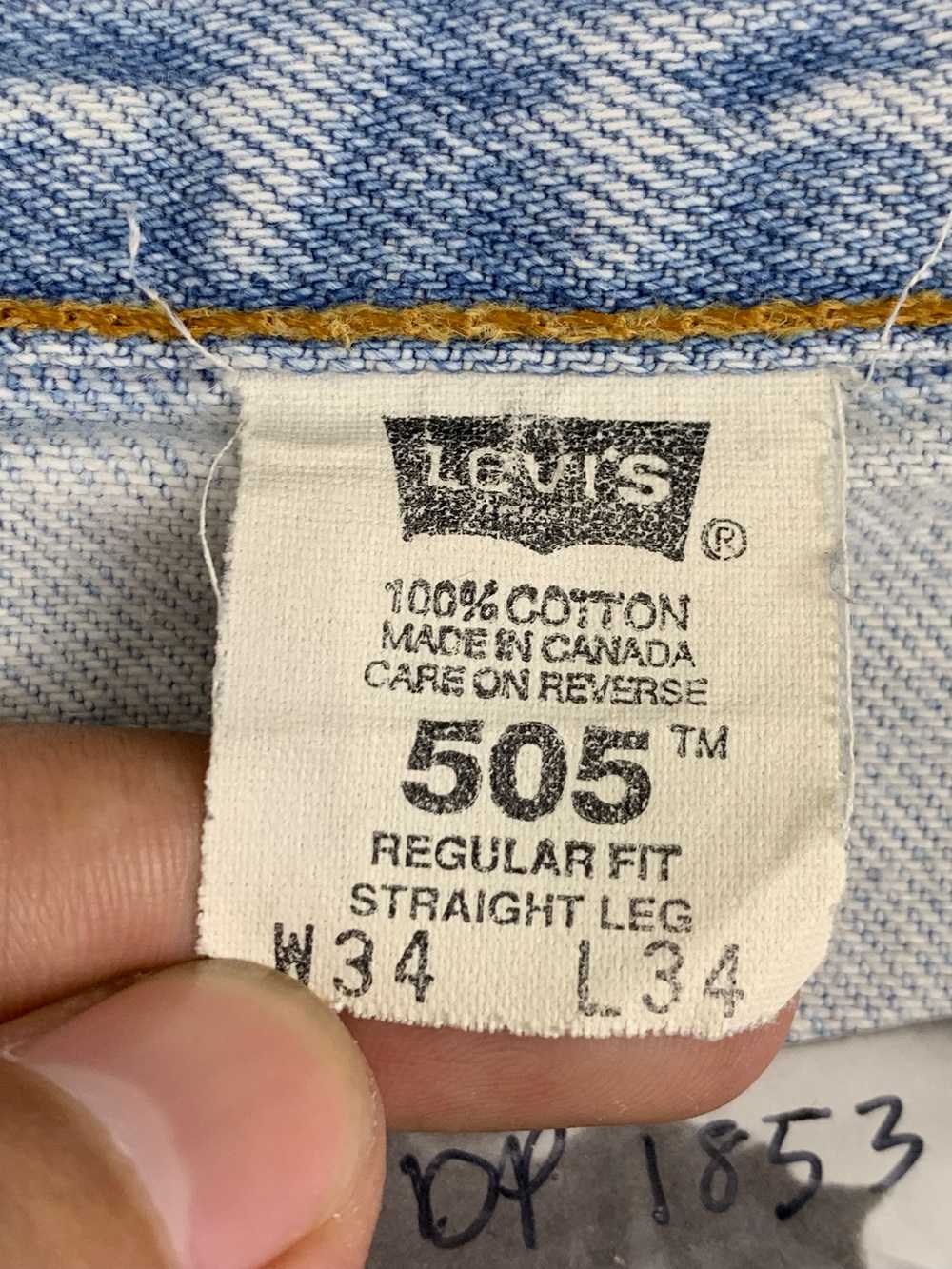 Vintage - Vintage 90s Levis 505 Light Wash Jeans - image 9