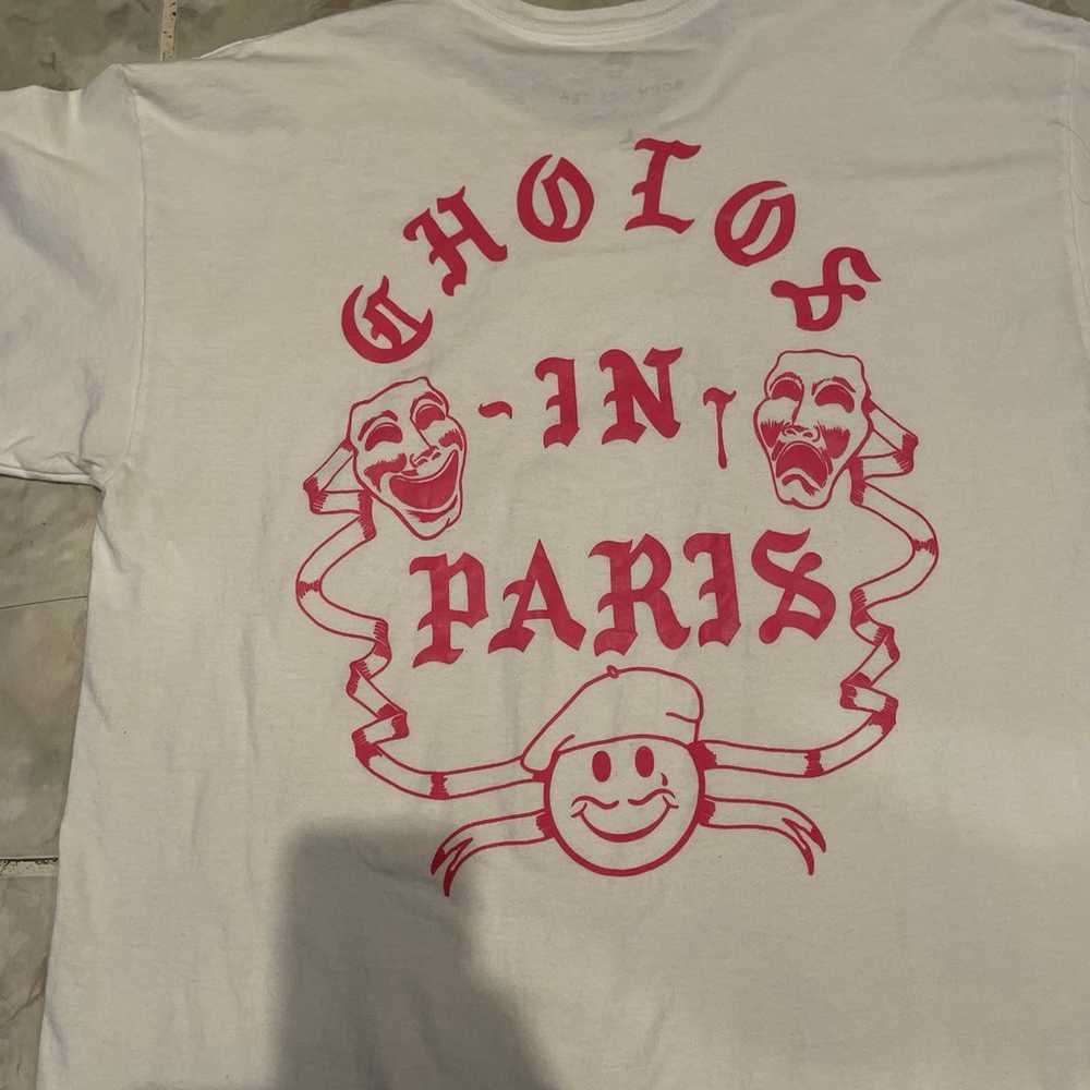 Born X Raised Cholos In Paris Club 75 T-Shirt SZ … - image 2