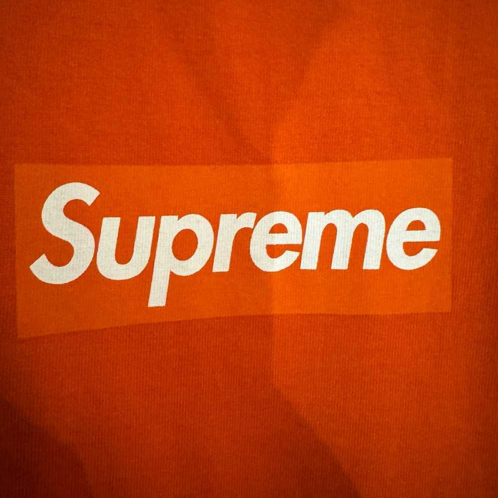 Supreme Orange Box Logo Print Long Sleeve - image 3