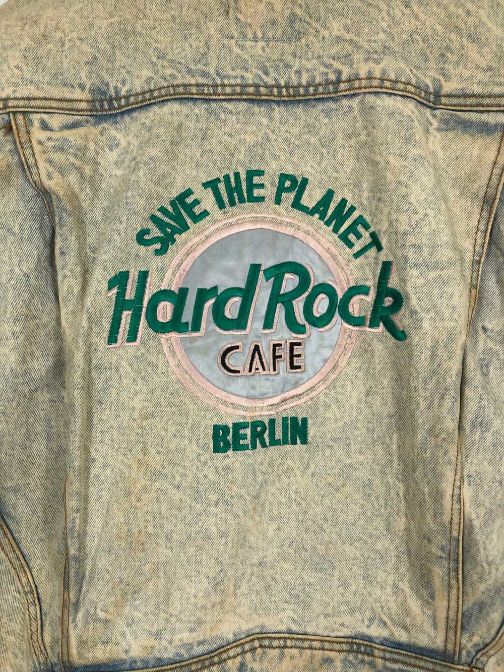 Vintage - Vintage Hard Rock Cafe Berlin Denim Aci… - image 10