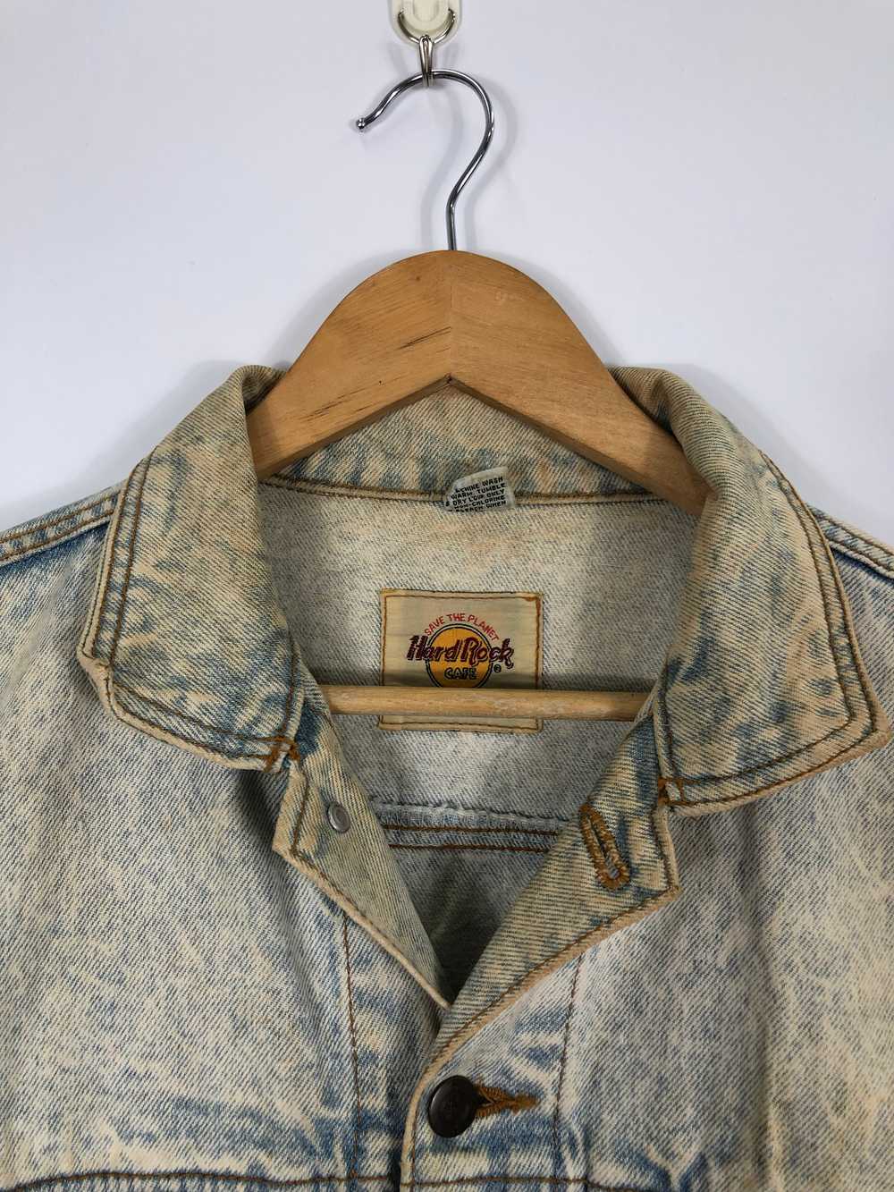 Vintage - Vintage Hard Rock Cafe Berlin Denim Aci… - image 6