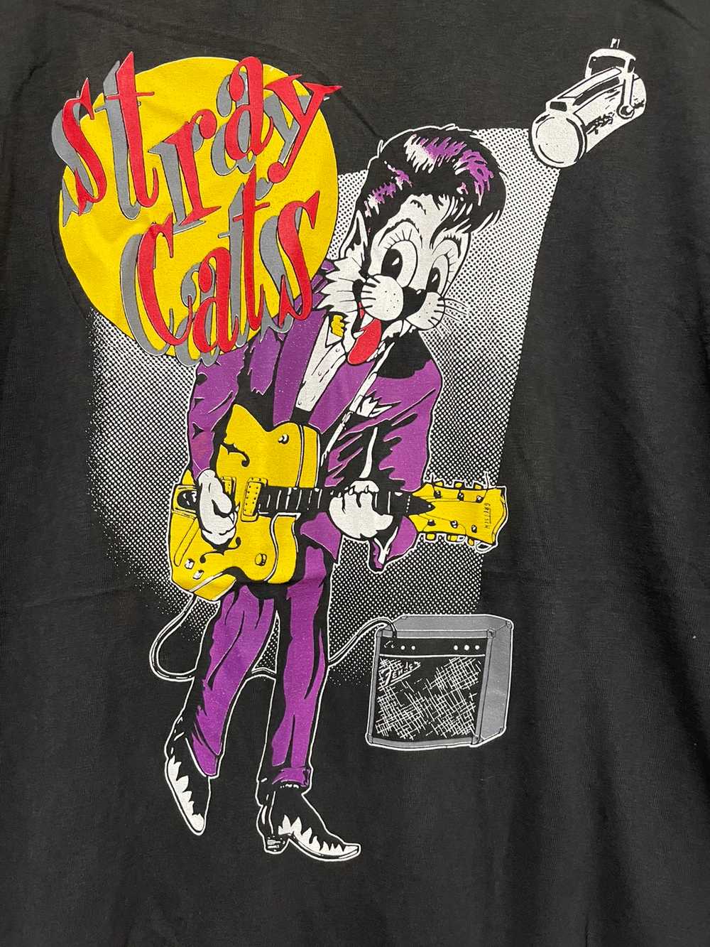 Vintage - Vintage 90’s Stray Cats 1992 Band Rocka… - image 3
