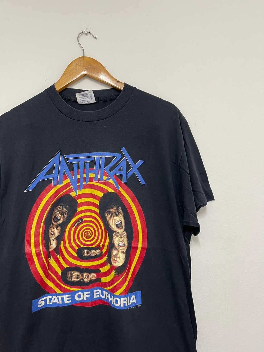 Vintage - Vintage 80’s Anthrax “ State Of Euphori… - image 4