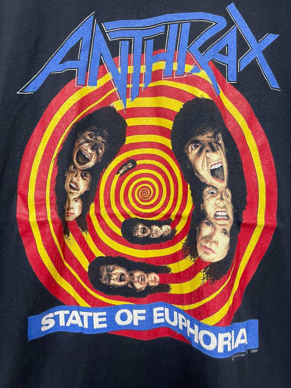 Vintage - Vintage 80’s Anthrax “ State Of Euphori… - image 5