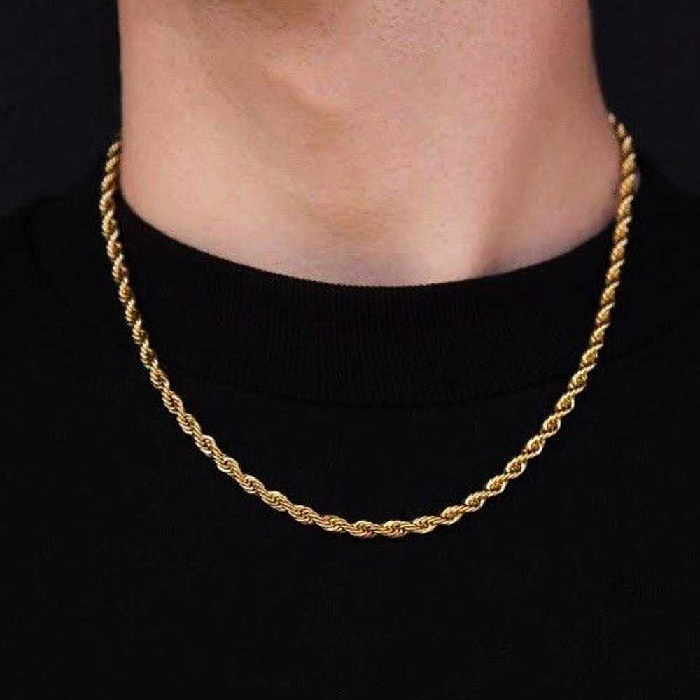 Givenchy GIVENCHY 90s GOLD ROPE CHAIN VINTAGE NEC… - image 1