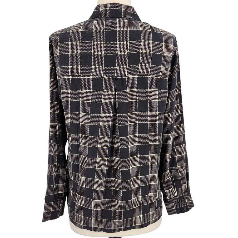 Rails Rhett Silk Oxford Plaid Button Down Shirt - image 6