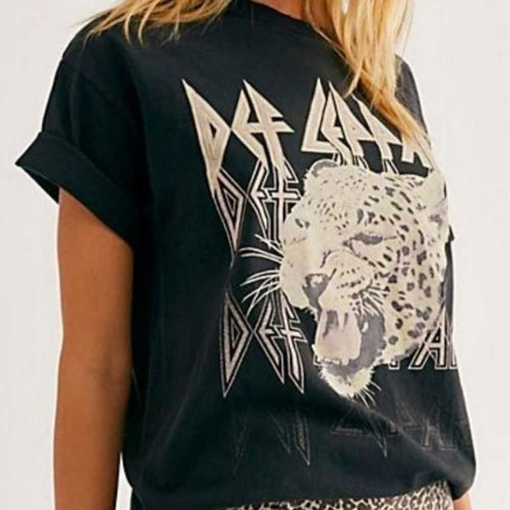 Free People Daydreamer Def Leppard Oversized Tee … - image 3