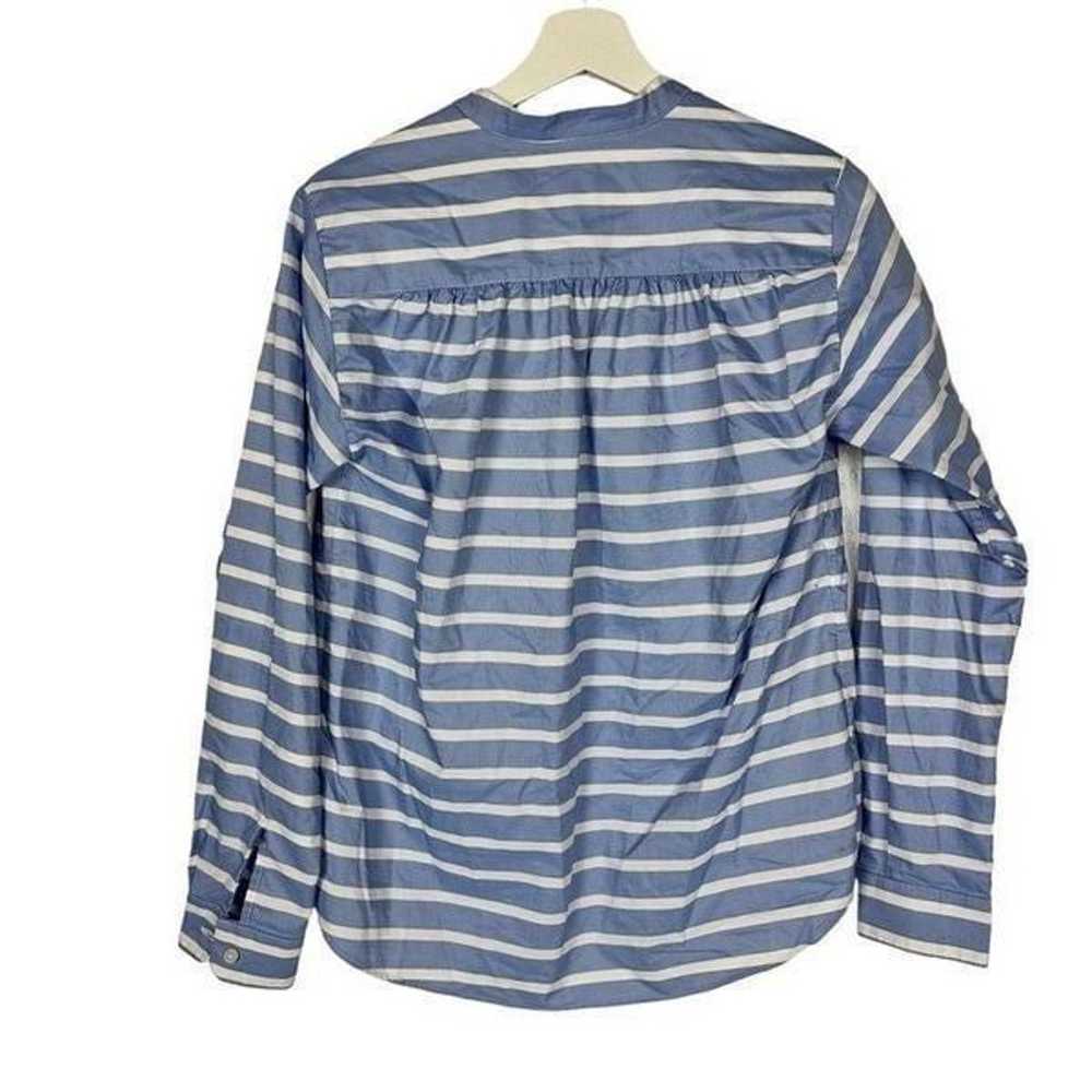 Kule Stripe banded collar shirt size XS - image 3