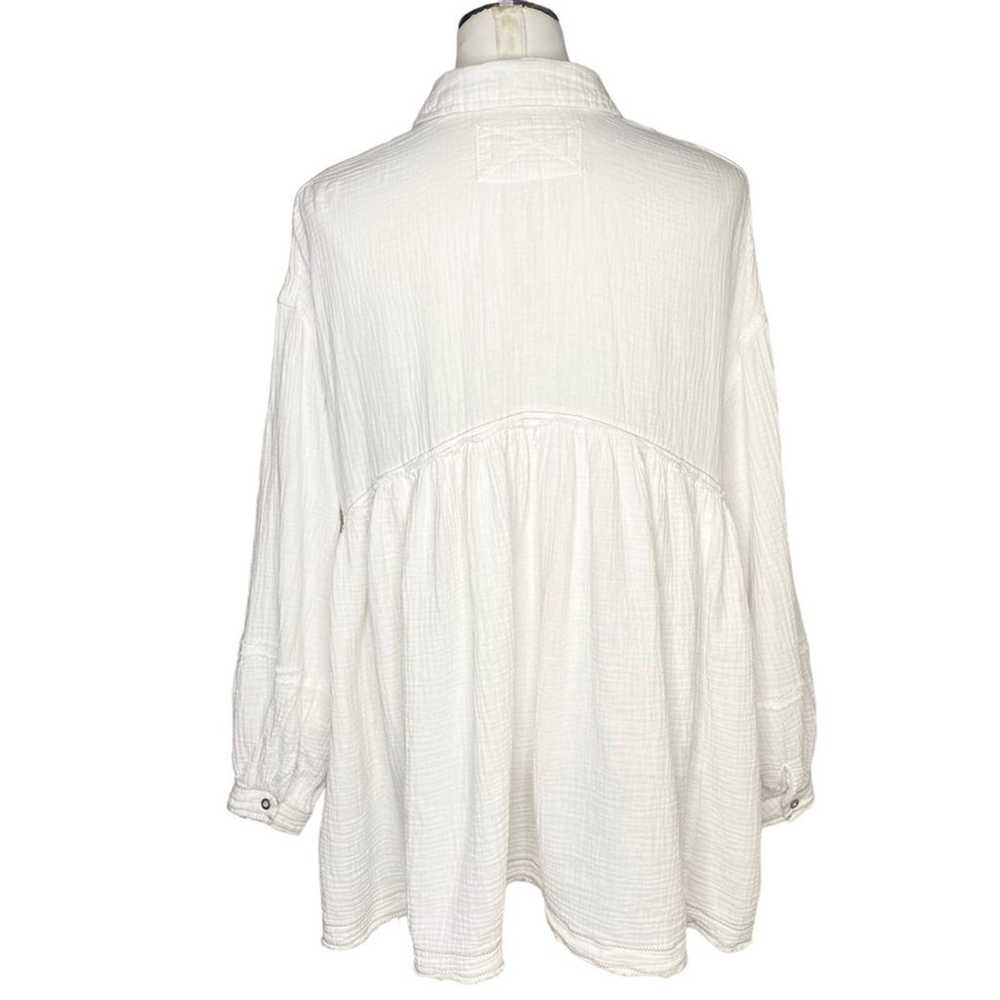 Free People Anaheim Double Cloth Top size XS Over… - image 3