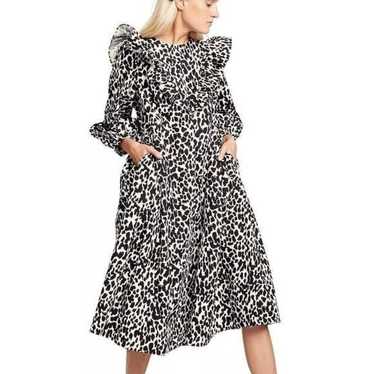 Sandy Liang x Target Animal Print Ruffle Dress - image 1